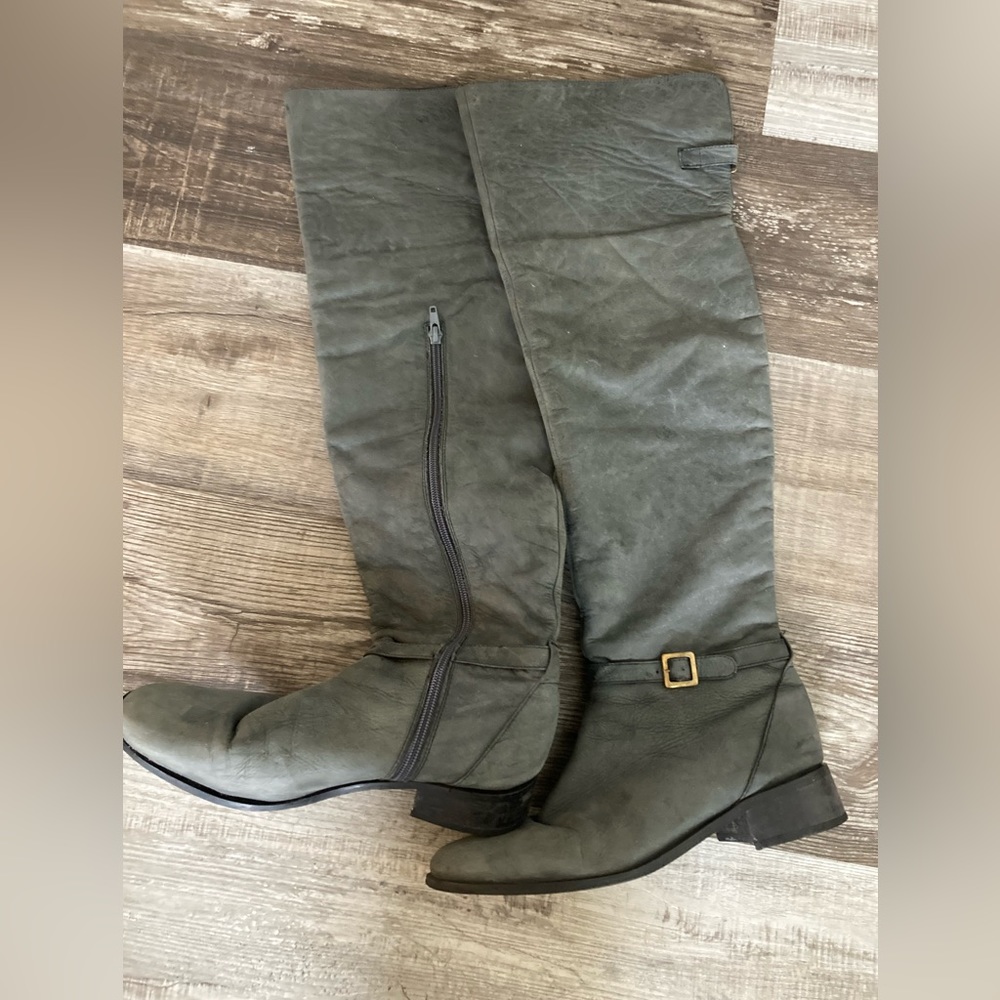 Steve Madden New York LeatherOver the Knee Leather Boots Size 40